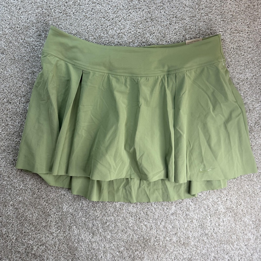 Nike Skort Womens 2X Green Pleated Athletic Tennis Built In Shorts DD0343-334